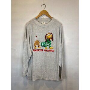 Disney Parks Pixar Toy Story Slinky Dog Sweater Weather Pullover XL GUC